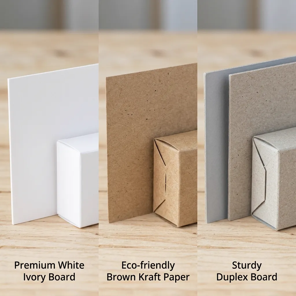 Các loại giấy in bao bì phổ biến: Ivory, Kraft, Duplex